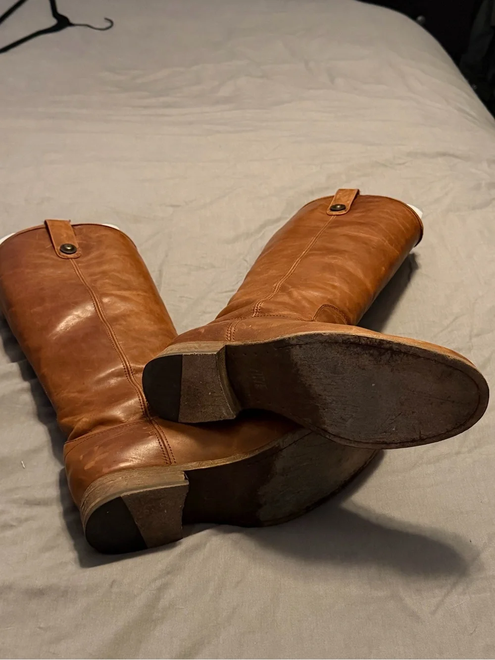Frye Cognac Leather Over-the-Knee Boots